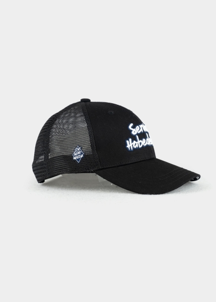 Cap "DeSchoWieda: Servus Habedehre" - schwarz (Curved)